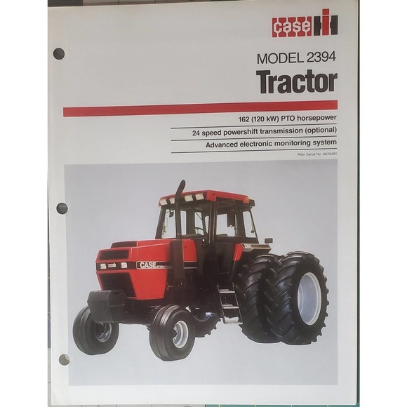 Case IH Model 2394 162 hp Tractor Sales Brochure - Picture 1 of 2
